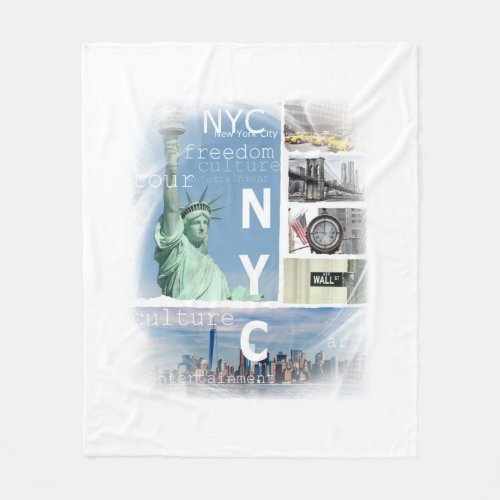 New York City Nyc Fleece Blanket