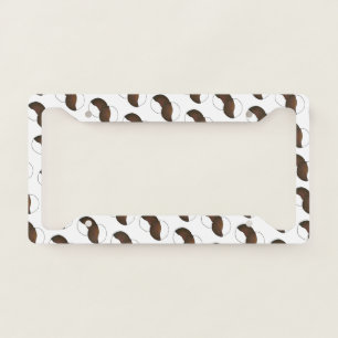 New York City NYC Foodie Black and White Cookie License Plate Frame