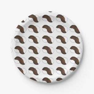 New York City NYC Iconic Black and White Cookie Paper Plates