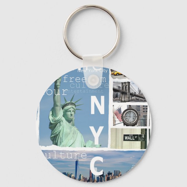 New York City Nyc Keychain (Front)