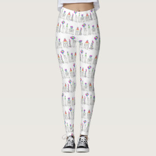 New York City NYC Landmarks Birthday Party Leggings
