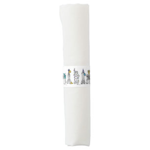 New York City NYC Landmarks Hanukkah Holiday Napkin Bands