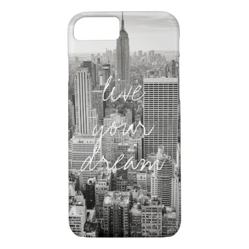 New York City NYC live your dream travel iPhone 87 Case