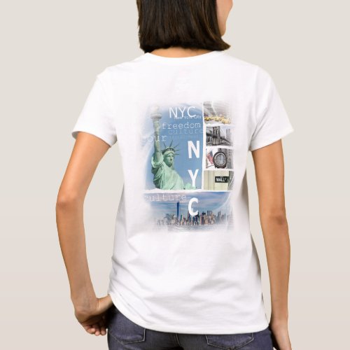 New York City Nyc Manhattan Elegant Modern Trendy T_Shirt