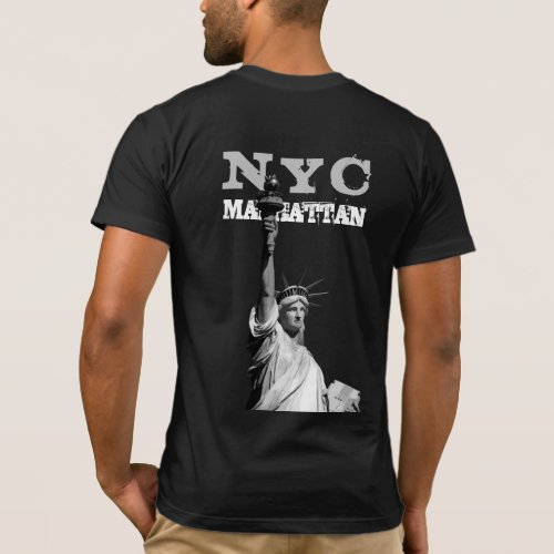 New York City Nyc Manhattan Liberty Statue Mens T_Shirt