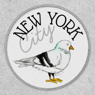 New York City NYC Pigeon Bird Seagull Patch