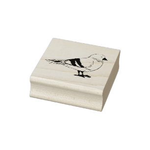 New York City NYC Pigeon Dirty Bird Seagull Animal Rubber Stamp