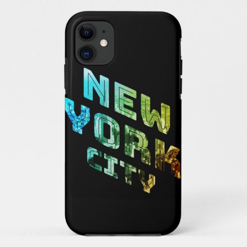 New York City NYC Skyline Downtown Manhattan Metro iPhone 11 Case