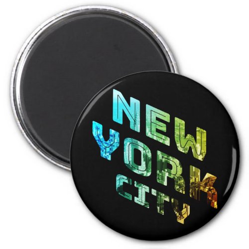 New York City NYC Skyline Downtown Manhattan Metro Magnet