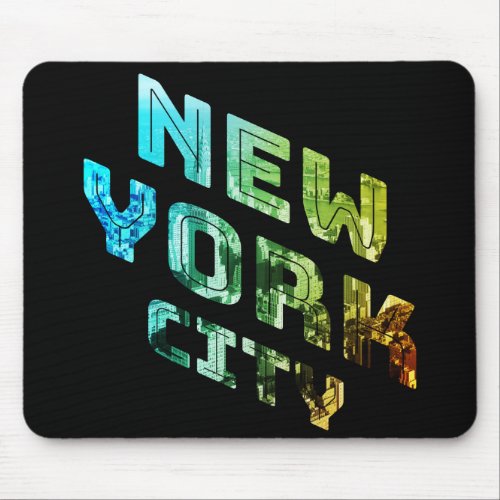New York City NYC Skyline Downtown Manhattan Metro Mouse Pad