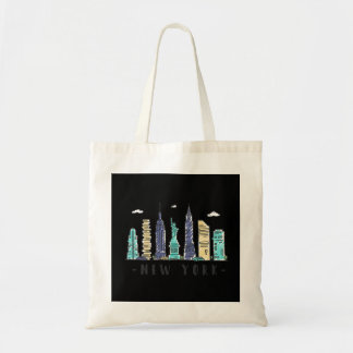 New York City NYC Skyline NY Watercolor Souvenir G Tote Bag