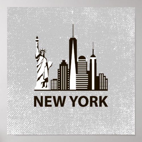 New York City  NYC Skyline Poster