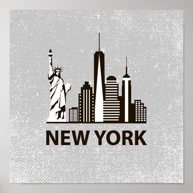 New York City | NYC Skyline Poster | Zazzle