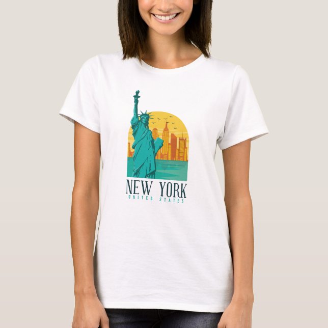New York City, NYC Skyline T-Shirt (Front)