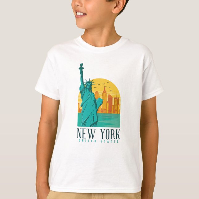New York City, NYC Skyline T-Shirt (Front)