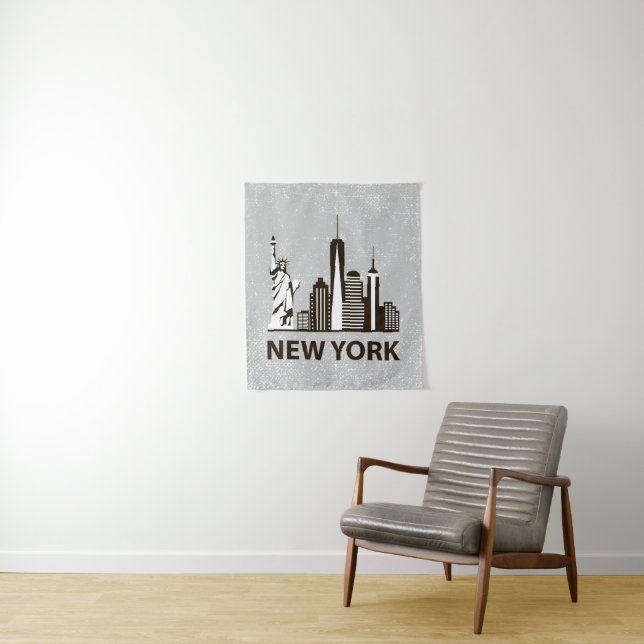 New York City | NYC Skyline Tapestry (In Situ)