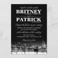 New York City NYC Skyline Wedding Invitations