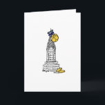 New York City NYC Skyscraper Hanukkah Gelt Holiday Card<br><div class="desc">Cards feature an original marker illustration of a New York City landmark "dressed up" with gelt for the holiday season. Perfect for Hanukkah! This NYC Chanukah design is also available on a range of other products. Don't see exactly what you're looking for? Contact Rebecca to have a product customized just...</div>