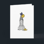 New York City NYC Skyscraper Hanukkah Gelt Holiday Card<br><div class="desc">Cards feature an original marker illustration of a New York City landmark "dressed up" with gelt for the holiday season. Perfect for Hanukkah! This NYC Chanukah design is also available on a range of other products. Don't see exactly what you're looking for? Contact Rebecca to have a product customized just...</div>