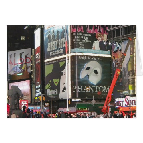 New York City NYC Times Square Blank Card