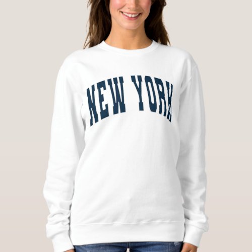 New York City NYC Vintage College Style Sweatshirt
