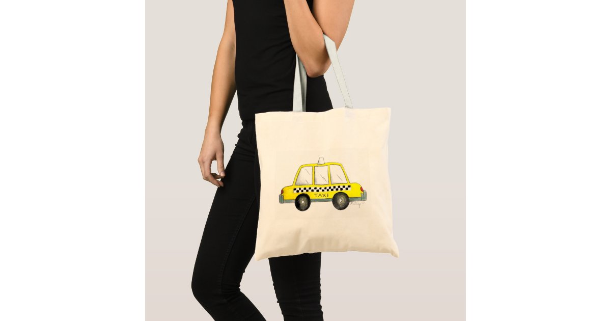 Taxi Cab Tote Bag