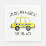 New York City NYC Yellow Taxi Cab Birthday Party Napkins