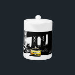 New York City Nyc Yellow Taxi Pop Art Teapot<br><div class="desc">New York City Nyc Yellow Taxi Brooklyn Bridge Pop Art Picture</div>