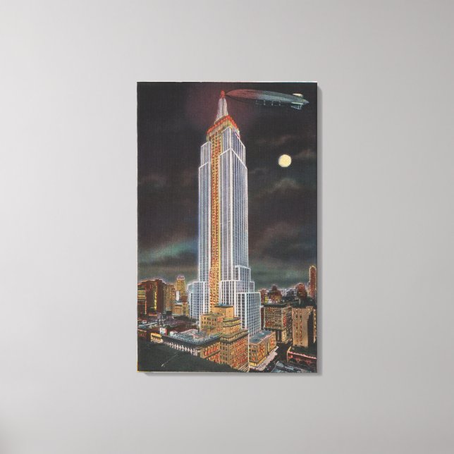 New York City, NYEmpire State Bldg in Canvas Print (Front)