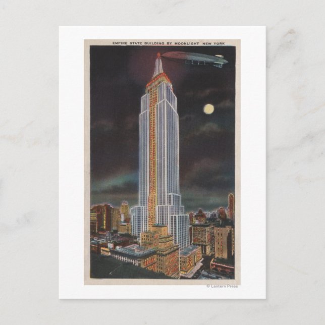 New York City, NYEmpire State Bldg in Postcard (Front)