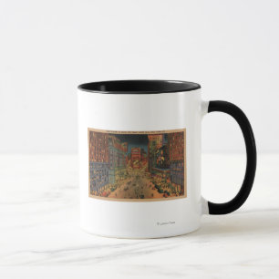 New York City, NYNight View of Times Square Mug