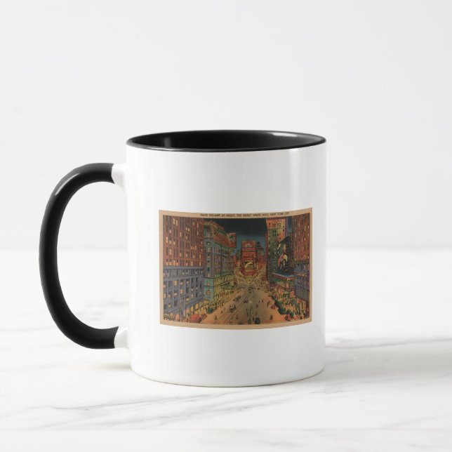 New York City, NYNight View of Times Square Mug (Left)