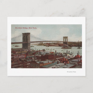 New York City, NYView of the Brooklyn Bridge Postcard