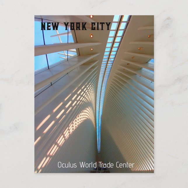 New York City - Oculus World Trade Center Postcard (Front)