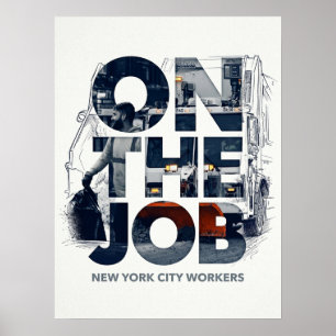 New York City On The Job Workers Poster