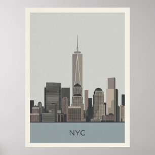 New York City One World Trade Center Poster