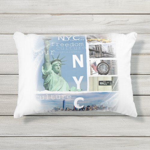 New York City Outdoor Pillow