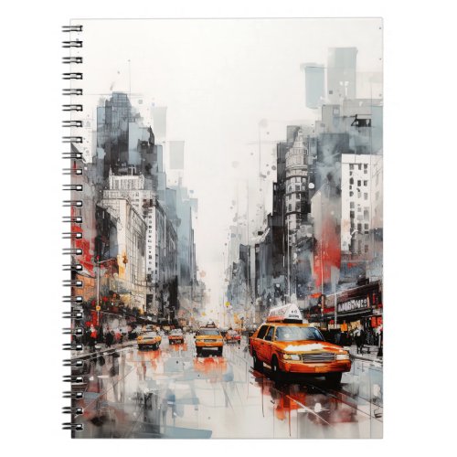 New York City painted landscape Notebook