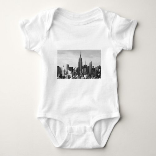 New York City Panorama Baby Bodysuit