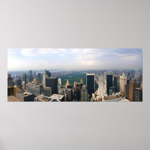 New York City Panoramic Skyline Poster