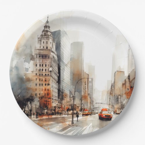 New York City Paper Plates