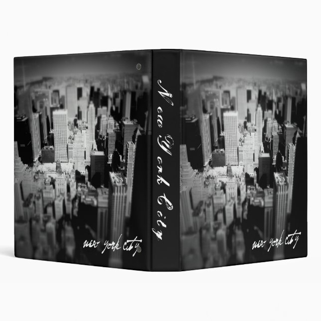 New York City Photo Album 3 Ring Binder (Background)