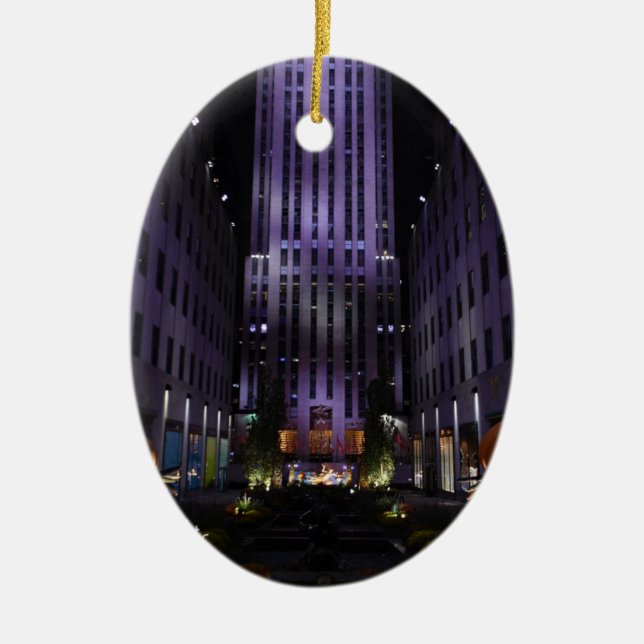 New York City Photography Channel Gardens NYC Ceramic Ornament (Front)