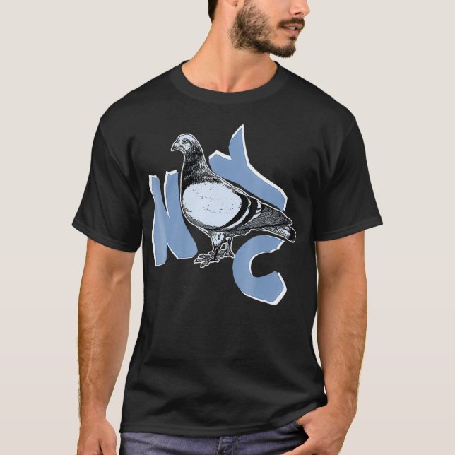 New York City Pigeon T Shirt - NYC Animals and (Front)