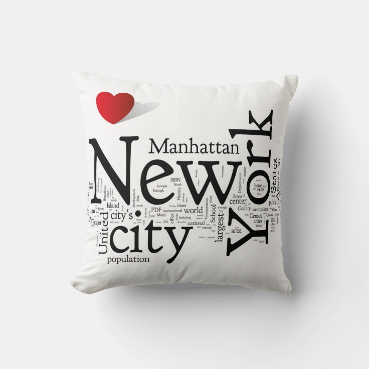 New York City Pillow Zazzle