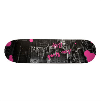 new york city [pink] skateboard