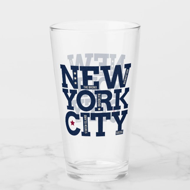 New York City pint glass (Front)