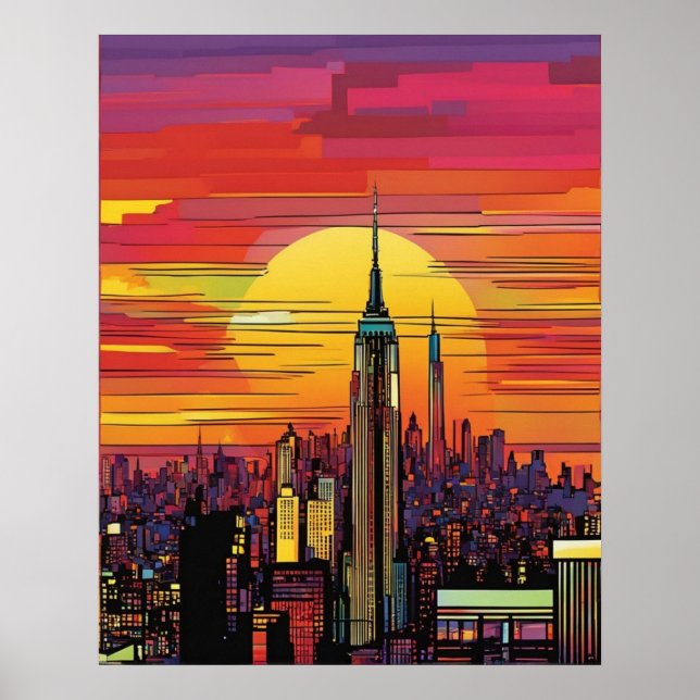 New York City (pop art) Poster (Front)