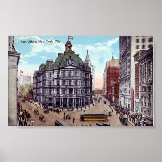 New York City, Post Office Poster (Front)