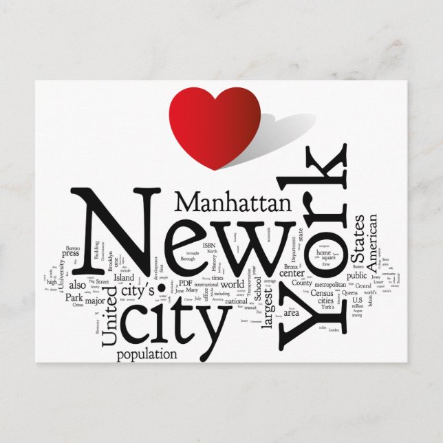 New York City Postcard (Front)